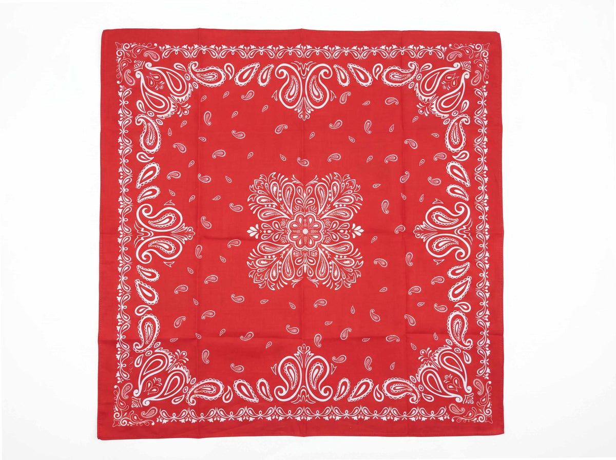 Rød Paisley – Bomullsbandana