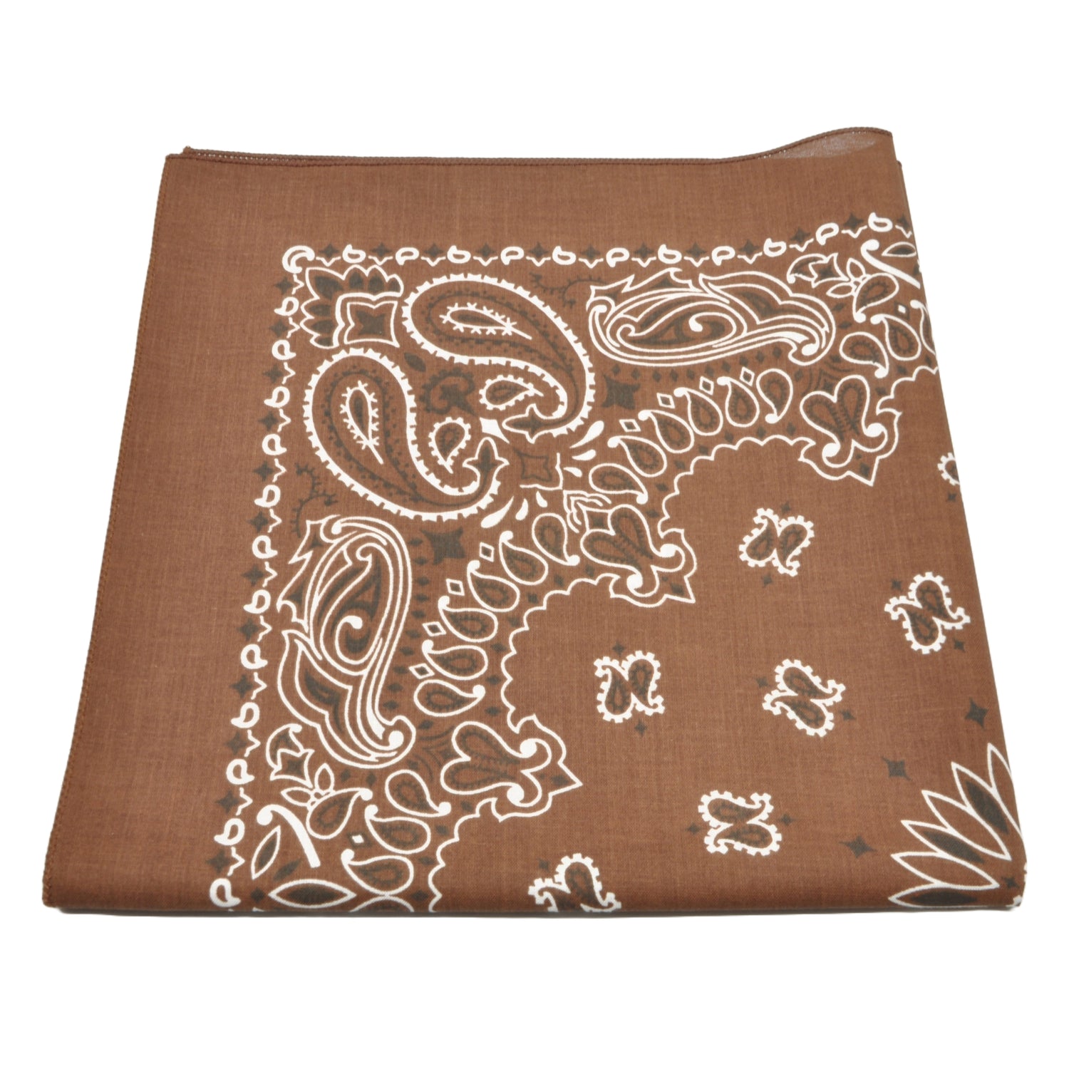 Bandana / Tørkle | Brun | Bomull (55 x 55 cm)