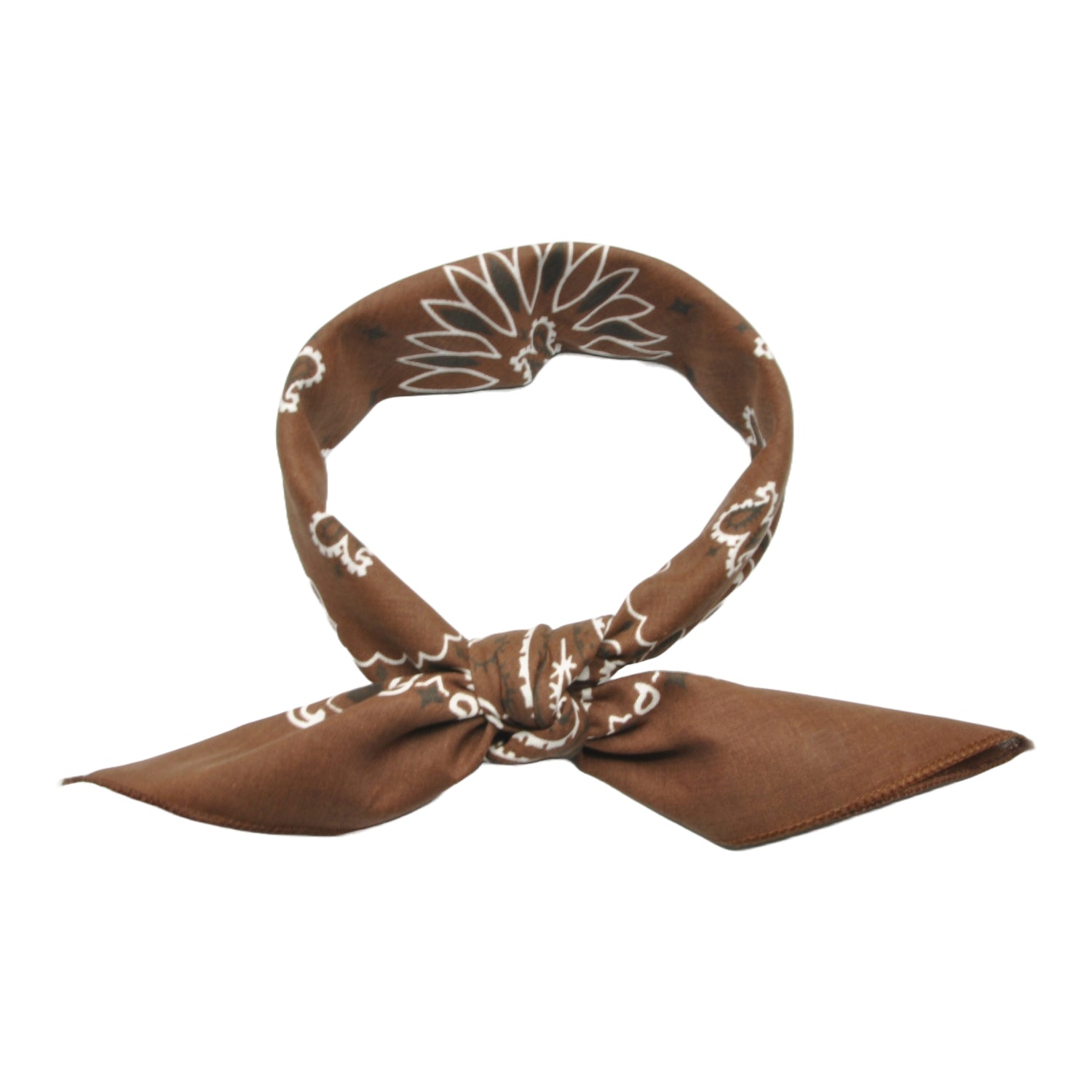 Bandana / Tørkle | Brun | Bomull (55 x 55 cm)