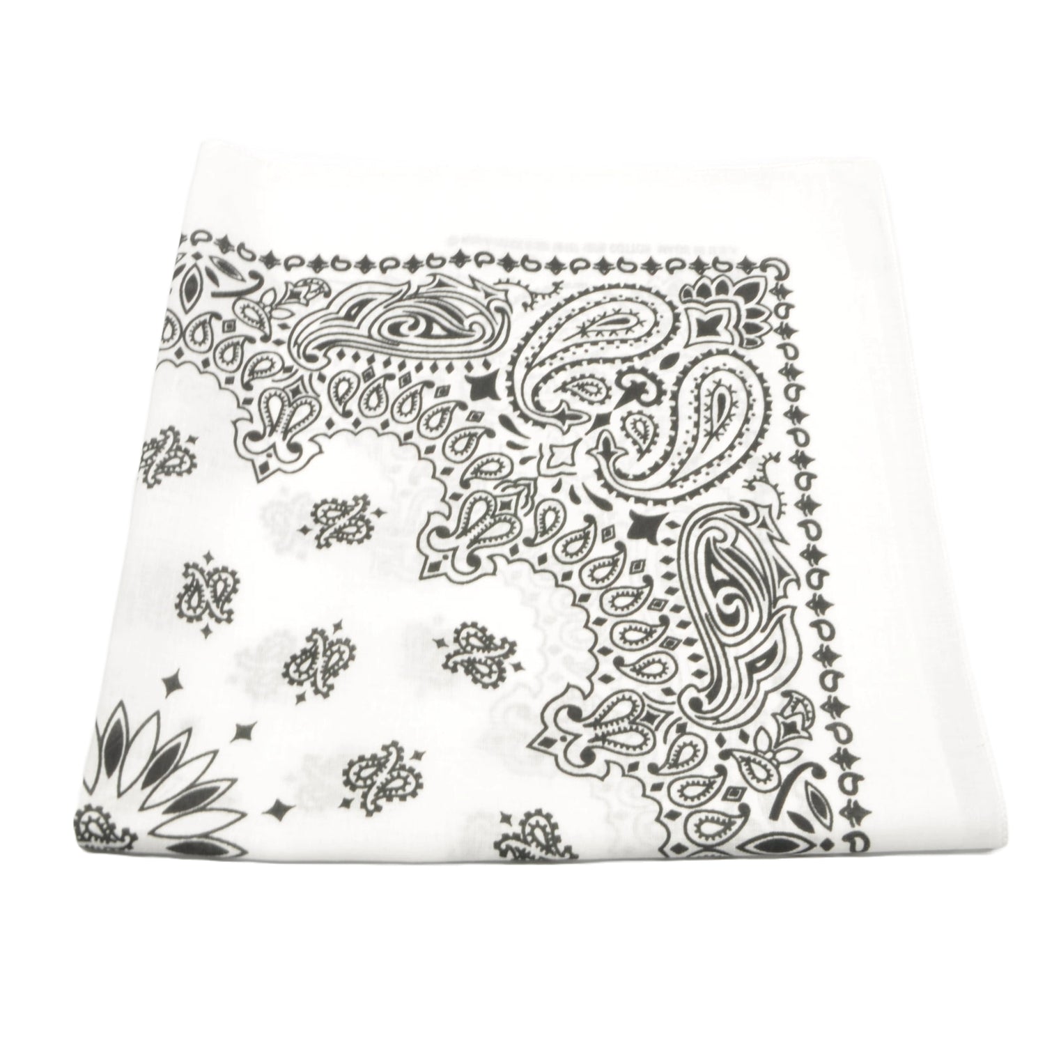 Bandana / Tørkle | Hvit | Bomull (55 x 55 cm)