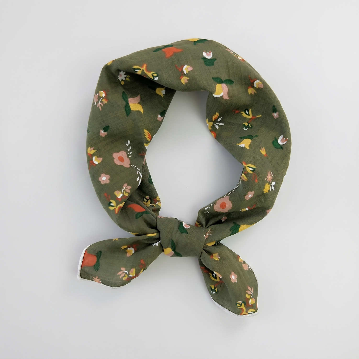 Vestmarka Grønn- Bomullskjerf