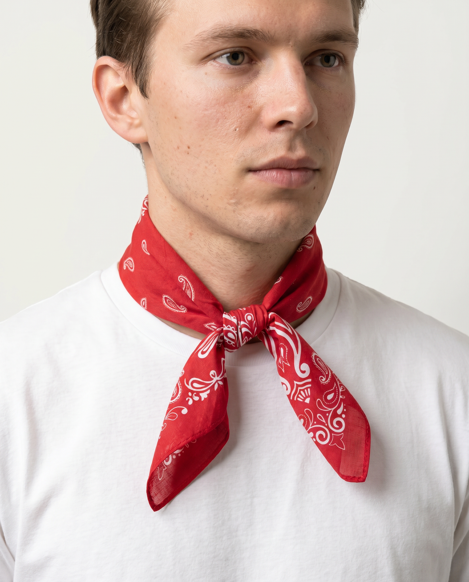 Rød Paisley – Bomullsbandana