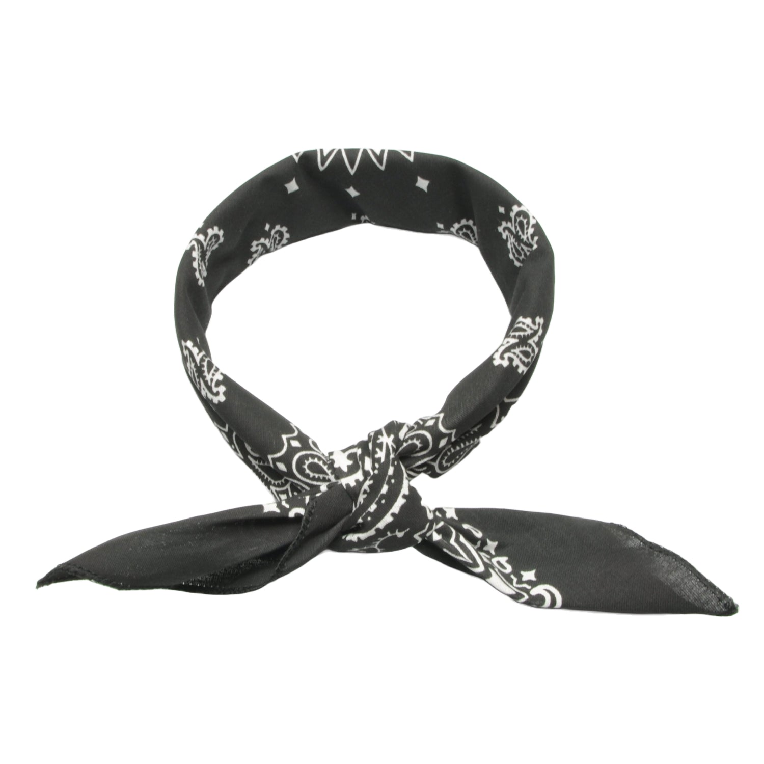 Bandana / Tørkle | Sort | Bomull (55 x 55 cm)