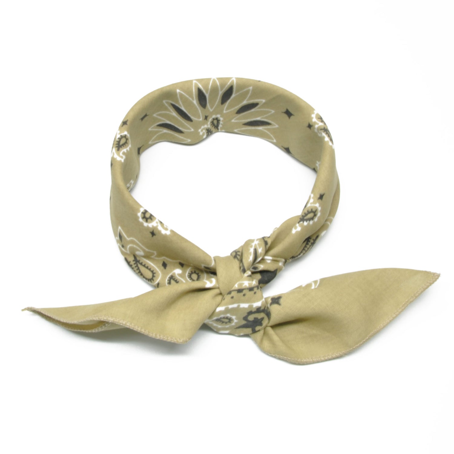 Bandana / Tørkle | Beige | Bomull (55 x 55 cm)