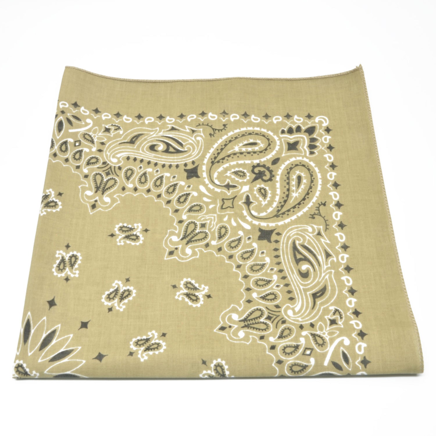 Bandana / Tørkle | Beige | Bomull (55 x 55 cm)