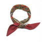 Burgunder-rød bandana med Paisley-mønster | 100 % bomull | 55 x 55 cm