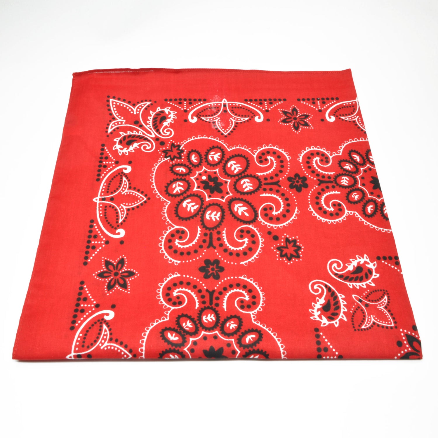 Bandana / Tørkle | Rød Western | Bomull (70 x 70 cm)